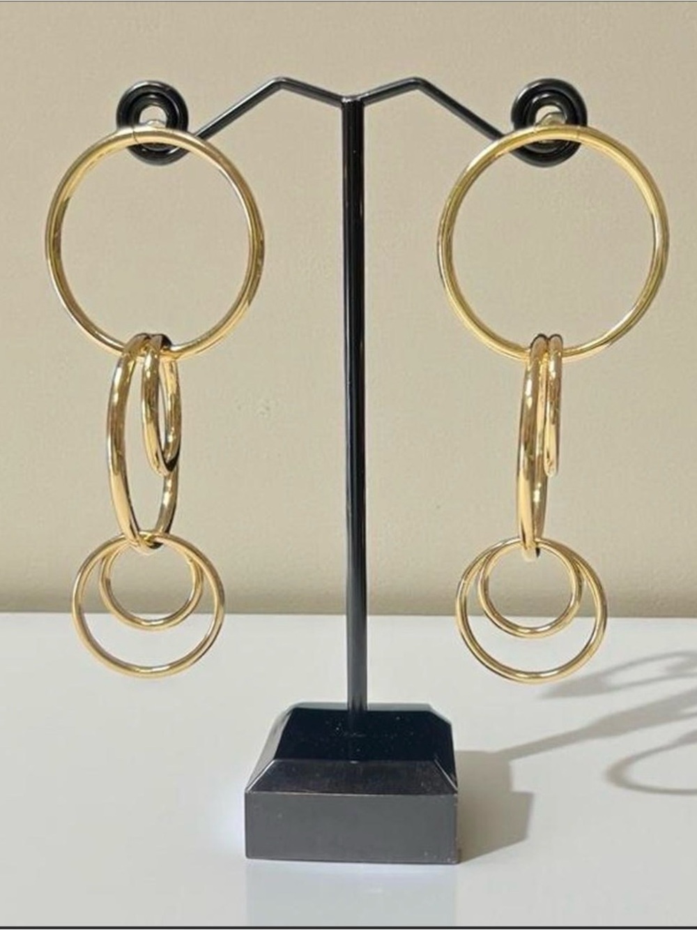 Gold Multiple Hoop Earrings